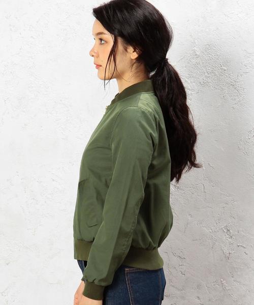 green label relaxing（グリーンレーベルリラクシング）の「○[WEB限定]CB C/P HandWash MA-1ブルゾン◆（MA-1・レディース・ブラック/オリーブ/ネイビー・36/34/44/42/38/40）」の16枚目の写真