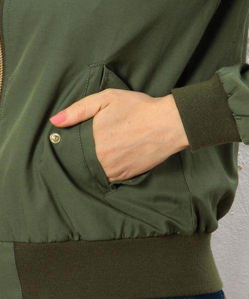 green label relaxing（グリーンレーベルリラクシング）の「○[WEB限定]CB C/P HandWash MA-1ブルゾン◆（MA-1・レディース・ブラック/オリーブ/ネイビー・36/34/44/42/38/40）」の8枚目の写真