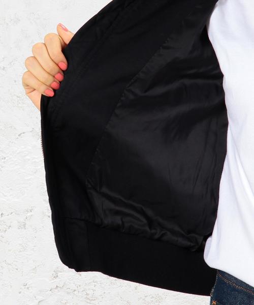 green label relaxing（グリーンレーベルリラクシング）の「○[WEB限定]CB C/P HandWash MA-1ブルゾン◆（MA-1・レディース・ブラック/オリーブ/ネイビー・36/34/44/42/38/40）」の5枚目の写真