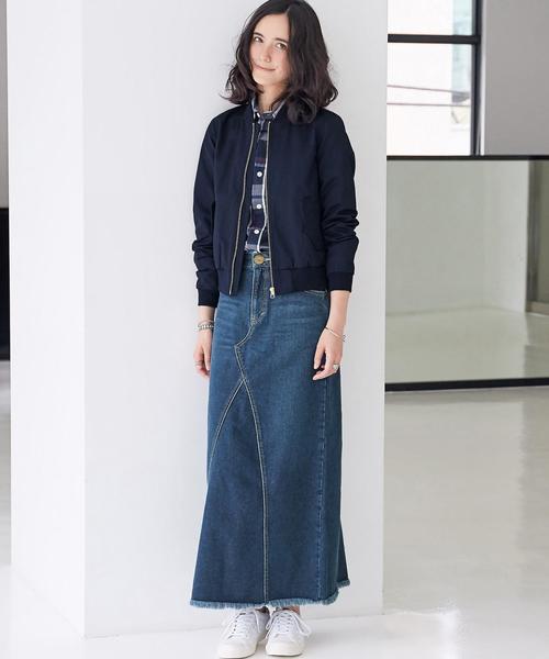 green label relaxing（グリーンレーベルリラクシング）の「○[WEB限定]CB C/P HandWash MA-1ブルゾン◆（MA-1・レディース・ブラック/オリーブ/ネイビー・36/34/44/42/38/40）」の7枚目の写真