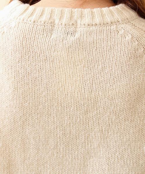 coen（コーエン）の「ケーブルクルーネックニット（ニット/セーター・レディース・オフホワイト/ライトグレー・LARGE/MEDIUM）」の18枚目の写真
