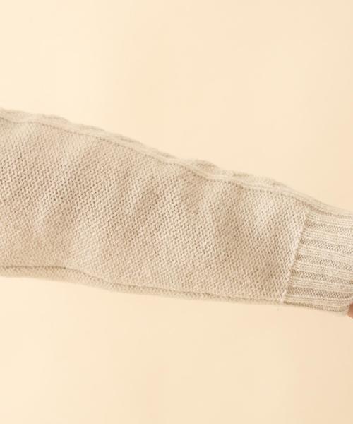 coen（コーエン）の「ケーブルクルーネックニット（ニット/セーター・レディース・オフホワイト/ライトグレー・LARGE/MEDIUM）」の9枚目の写真