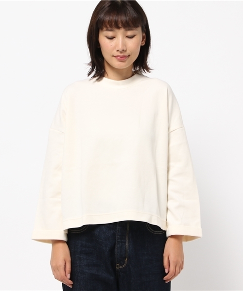 SEVENDAYS=SUNDAY（セブンデイズサンデイ）の「・ダンボール 長袖ハイネックプルオーバー（Tシャツ/カットソー・レディース・オフホワイト/チャコールグレー/ブラウン/ライトグレー・FREE）」の7枚目の写真