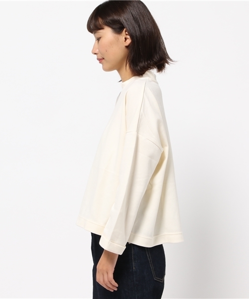 SEVENDAYS=SUNDAY（セブンデイズサンデイ）の「・ダンボール 長袖ハイネックプルオーバー（Tシャツ/カットソー・レディース・オフホワイト/チャコールグレー/ブラウン/ライトグレー・FREE）」の8枚目の写真