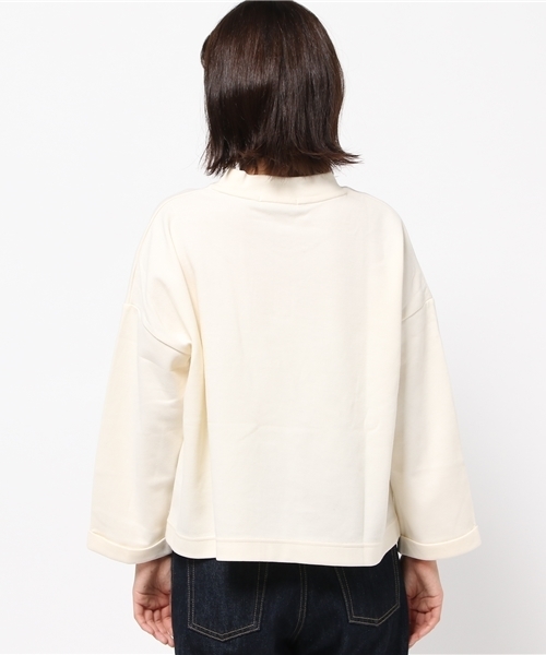 SEVENDAYS=SUNDAY（セブンデイズサンデイ）の「・ダンボール 長袖ハイネックプルオーバー（Tシャツ/カットソー・レディース・オフホワイト/チャコールグレー/ブラウン/ライトグレー・FREE）」の9枚目の写真