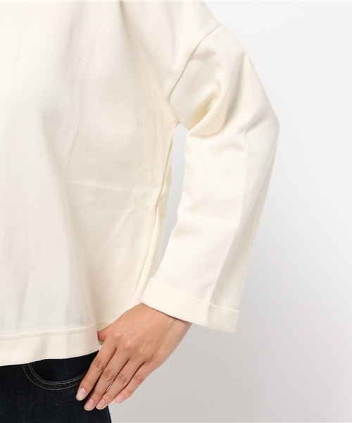 SEVENDAYS=SUNDAY（セブンデイズサンデイ）の「・ダンボール 長袖ハイネックプルオーバー（Tシャツ/カットソー・レディース・オフホワイト/チャコールグレー/ブラウン/ライトグレー・FREE）」の11枚目の写真