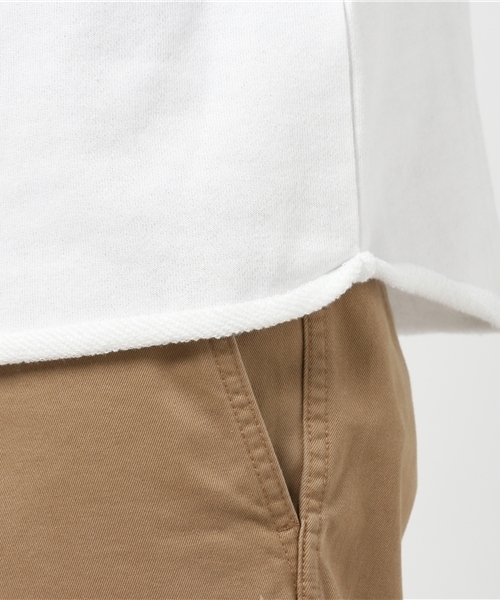 go slow caravan（ゴースローキャラバン）の「ガーゼウラケカットオフクルー（スウェット・メンズ・ネイビー/ホワイト/オリーブ/杢グレー・MEDIUM/LARGE）」の10枚目の写真