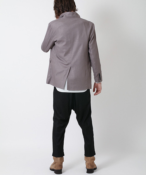 NO ID.（ノーアイディ）の「mj4467-ﾘﾈﾝｽﾄﾚｯﾁｽﾀﾝﾄﾞﾗﾍﾟﾙJKT ｼﾞｬｹｯﾄ（テーラードジャケット・メンズ・ブラウン/ブラック/グレー・1/3/2）」の11枚目の写真