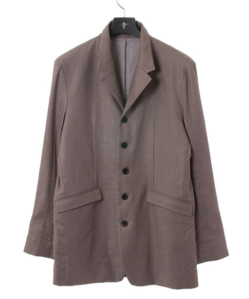 NO ID.（ノーアイディ）の「mj4467-ﾘﾈﾝｽﾄﾚｯﾁｽﾀﾝﾄﾞﾗﾍﾟﾙJKT ｼﾞｬｹｯﾄ（テーラードジャケット・メンズ・ブラウン/ブラック/グレー・1/3/2）」の13枚目の写真