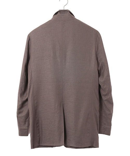 NO ID.（ノーアイディ）の「mj4467-ﾘﾈﾝｽﾄﾚｯﾁｽﾀﾝﾄﾞﾗﾍﾟﾙJKT ｼﾞｬｹｯﾄ（テーラードジャケット・メンズ・ブラウン/ブラック/グレー・1/3/2）」の15枚目の写真