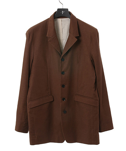 NO ID.（ノーアイディ）の「mj4467-ﾘﾈﾝｽﾄﾚｯﾁｽﾀﾝﾄﾞﾗﾍﾟﾙJKT ｼﾞｬｹｯﾄ（テーラードジャケット・メンズ・ブラウン/ブラック/グレー・1/3/2）」の18枚目の写真