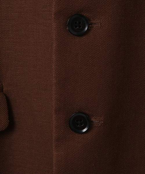 NO ID.（ノーアイディ）の「mj4467-ﾘﾈﾝｽﾄﾚｯﾁｽﾀﾝﾄﾞﾗﾍﾟﾙJKT ｼﾞｬｹｯﾄ（テーラードジャケット・メンズ・ブラウン/ブラック/グレー・1/3/2）」の21枚目の写真