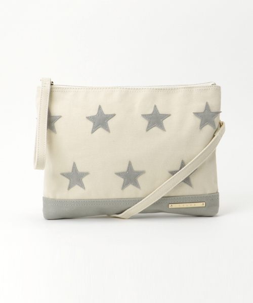 LBC(エルビーシー)の「COLDE フェイクスエードスターショルダーバッグ (ショルダーバッグ・レディース・グレー/ブラック・ONE SIZE)」の1枚目の写真