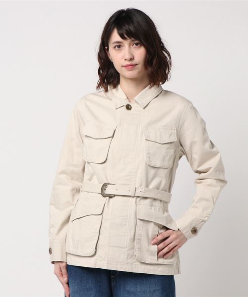 Another Edition（アナザーエディション）の「4ポケ　ミリタリーJK●（その他アウター・レディース・ナチュラル/オリーブ・FREE）」の2枚目の写真