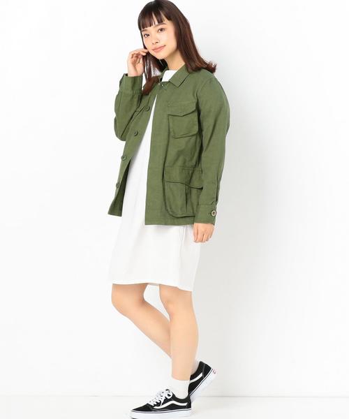 Another Edition（アナザーエディション）の「4ポケ　ミリタリーJK●（その他アウター・レディース・ナチュラル/オリーブ・FREE）」の6枚目の写真