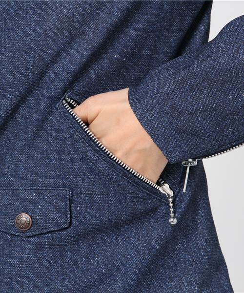 HYSTERIC GLAMOUR（ヒステリックグラマー）の「ダブルライダースジャケット（ライダースジャケット・レディース・ネイビー/ブラック・SMALL/MEDIUM）」の9枚目の写真