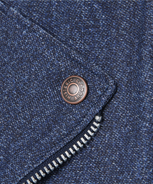 HYSTERIC GLAMOUR（ヒステリックグラマー）の「ダブルライダースジャケット（ライダースジャケット・レディース・ネイビー/ブラック・SMALL/MEDIUM）」の10枚目の写真