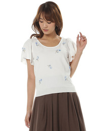 WILLSELECTION | 【雑誌掲載】デイジー刺繍プルオーバー(Tシャツ/カットソー)
