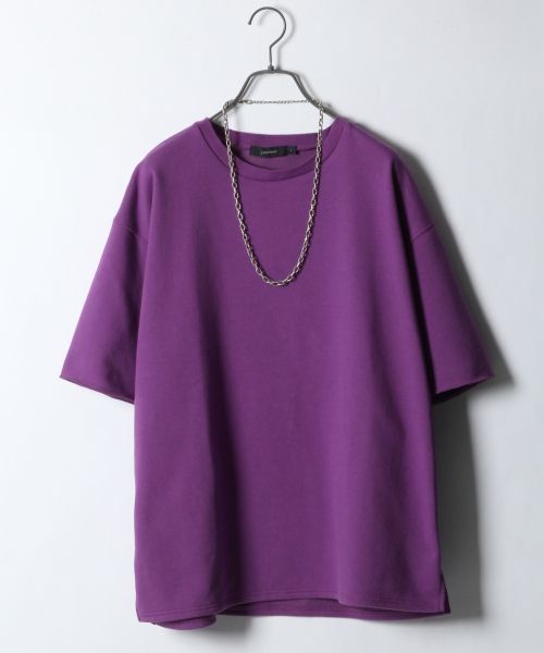 RAGEBLUE(レイジブルー)の「【吸水速乾】裏毛ドロップスウェットクルー半袖/751521(Tシャツ/カットソー・メンズ・ライトブルー/ベージュ/グレー/ホワイト/レッド/グリーン/イエロー/パープル/ピンク・SMALL/LARGE/MEDIUM)」の7枚目の写真