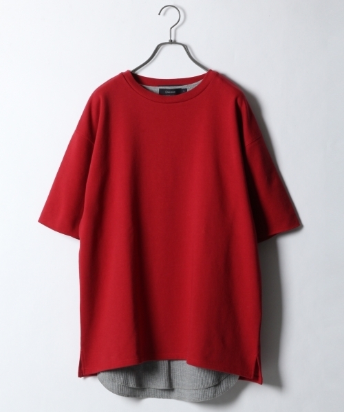 RAGEBLUE(レイジブルー)の「【吸水速乾】裏毛ドロップスウェットクルー半袖/751521(Tシャツ/カットソー・メンズ・ライトブルー/ベージュ/グレー/ホワイト/レッド/グリーン/イエロー/パープル/ピンク・SMALL/LARGE/MEDIUM)」の9枚目の写真