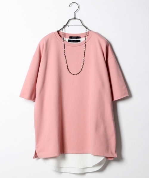 RAGEBLUE(レイジブルー)の「【吸水速乾】裏毛ドロップスウェットクルー半袖/751521(Tシャツ/カットソー・メンズ・ライトブルー/ベージュ/グレー/ホワイト/レッド/グリーン/イエロー/パープル/ピンク・SMALL/LARGE/MEDIUM)」の8枚目の写真