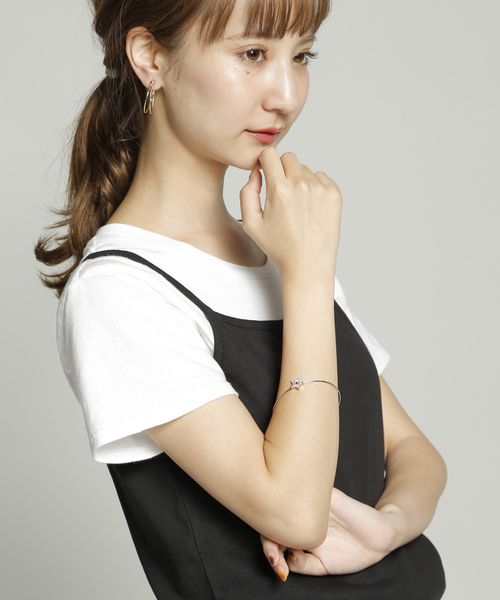 PLAIN CLOTHING（プレーンクロージング）の「ミニスタービジューブレスレット【PLAIN CLOTHING】（ブレスレット・レディース・シルバー/ゴールド・FREE）」の9枚目の写真