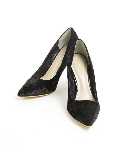 VICKY（ビッキー）の「ベロアパンプス（パンプス・レディース・ブラック/ピンク・S/L/M）」の2枚目の写真