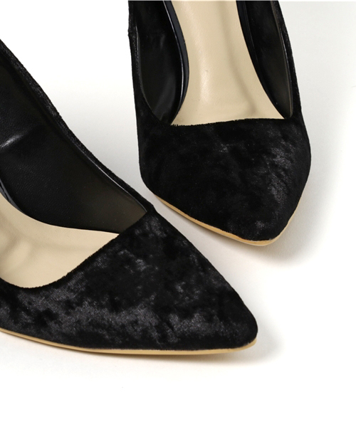 VICKY（ビッキー）の「ベロアパンプス（パンプス・レディース・ブラック/ピンク・S/L/M）」の5枚目の写真