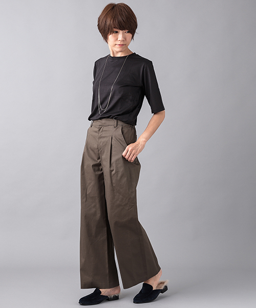 RIVE DROITE（リヴドロワ）の「30Sワイドパンツ（その他パンツ・レディース・ネイビー/ダークカーキ・FREE）」の12枚目の写真