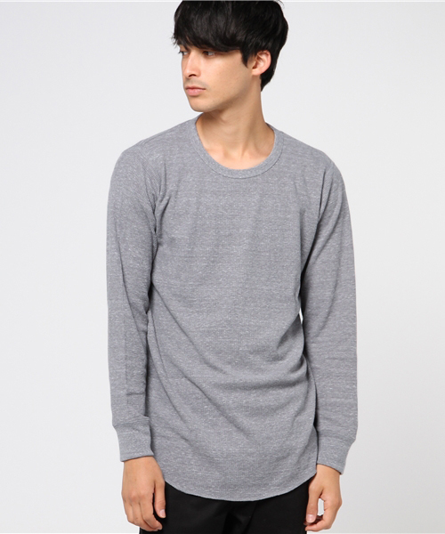 WEGO(ウィゴー)の「WEGO/カラーロングワッフルカットソー(Tシャツ/カットソー・メンズ・ホワイト/ブラック/ワイン/ホワイト系その他5/杢グレー/カーキ/ライトピンク・LARGE/MEDIUM/SMALL)」の17枚目の写真