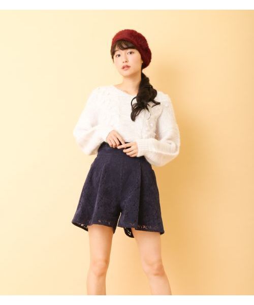 OLIVE des OLIVE（オリーブデオリーブ）の「ミックスヤーンプルオーバー（ニット/セーター・レディース・サックスブルー/ラベンダー・FREE）」の7枚目の写真