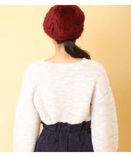 OLIVE des OLIVE（オリーブデオリーブ）の「ミックスヤーンプルオーバー（ニット/セーター・レディース・サックスブルー/ラベンダー・FREE）」の6枚目の写真