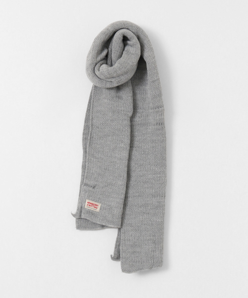 NEWBERRY KNITTING(ニューベリーニッティング)の「Newberry Knitting ACRYLIC FIBER SCARF(マフラー・メンズ・ブラック/グレー/パープル/ロイヤルブルー/オレンジ/レッド/イエロー・FREE)」の3枚目の写真