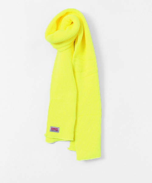 NEWBERRY KNITTING(ニューベリーニッティング)の「Newberry Knitting ACRYLIC FIBER SCARF(マフラー・メンズ・ブラック/グレー/パープル/ロイヤルブルー/オレンジ/レッド/イエロー・FREE)」の5枚目の写真