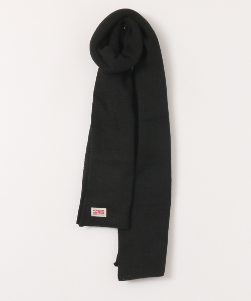 NEWBERRY KNITTING(ニューベリーニッティング)の「Newberry Knitting ACRYLIC FIBER SCARF(マフラー・メンズ・ブラック/グレー/パープル/ロイヤルブルー/オレンジ/レッド/イエロー・FREE)」の2枚目の写真