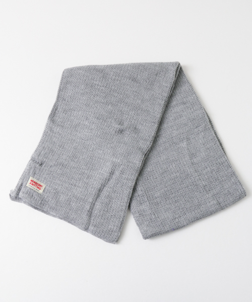 NEWBERRY KNITTING(ニューベリーニッティング)の「Newberry Knitting ACRYLIC FIBER SCARF(マフラー・メンズ・ブラック/グレー/パープル/ロイヤルブルー/オレンジ/レッド/イエロー・FREE)」の8枚目の写真