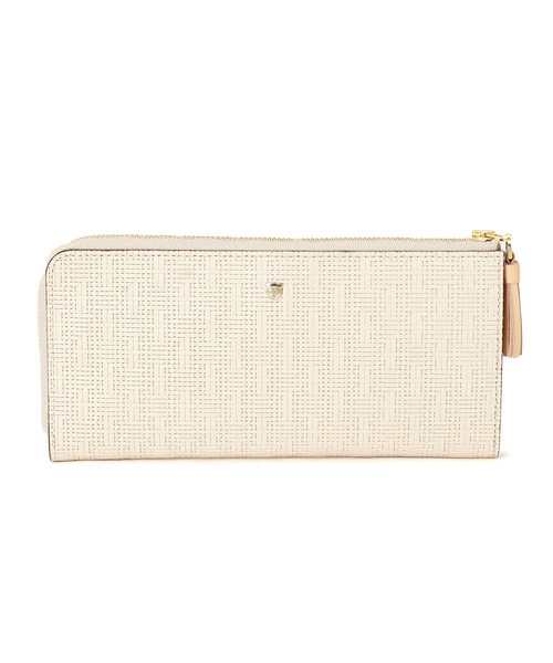 セール】RITOMO［リトモ］メッシュ柄型押し・Lファスナー長財布（財布