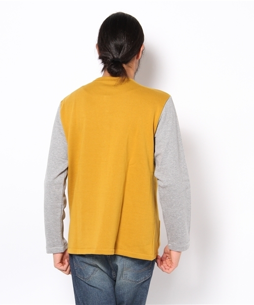 BEAMS T（ビームスティー）の「△75 / Kanie Cardigan（スウェット・メンズ・グレー/マスタード・SMALL/MEDIUM/LARGE）」の5枚目の写真