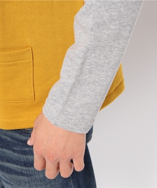 BEAMS T（ビームスティー）の「△75 / Kanie Cardigan（スウェット・メンズ・グレー/マスタード・SMALL/MEDIUM/LARGE）」の7枚目の写真