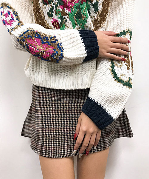 SPIGA(スピーガ)の「グレンチェックミニSK(スカート・レディース・グレー/ベージュ/ダークグレー・SMALL/MEDIUM)」の3枚目の写真