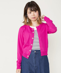 12Twelve Agenda | ビジューボタンクルーネックニットカーディガン(カーディガン/ボレロ)