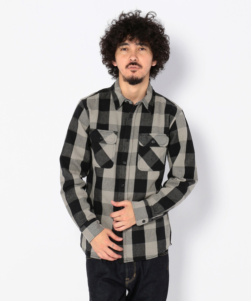 Avirex アヴィレックス メンズ L S Flannel Brock Check Shirt