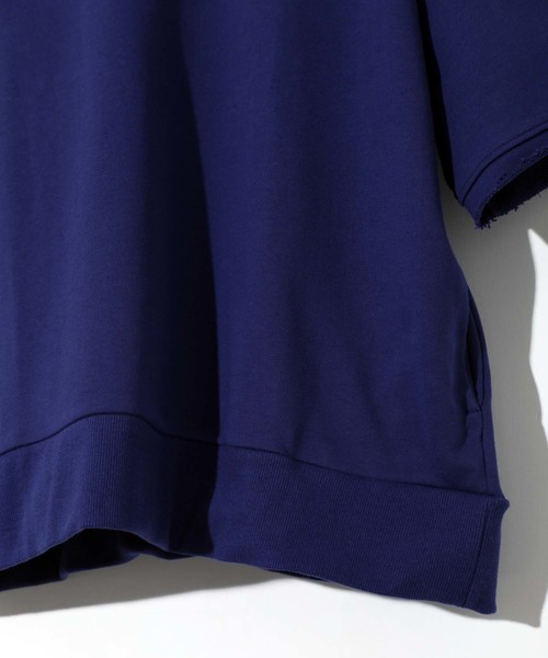 STUDIOUS（ステュディオス）の「【STUDIOUS】AZUMAビッグシルエットハーフスリーブスウェットシャツ（スウェット・メンズ・ネイビー/ブラック/ブルー/グレー/ホワイト・1/2/3）」の11枚目の写真