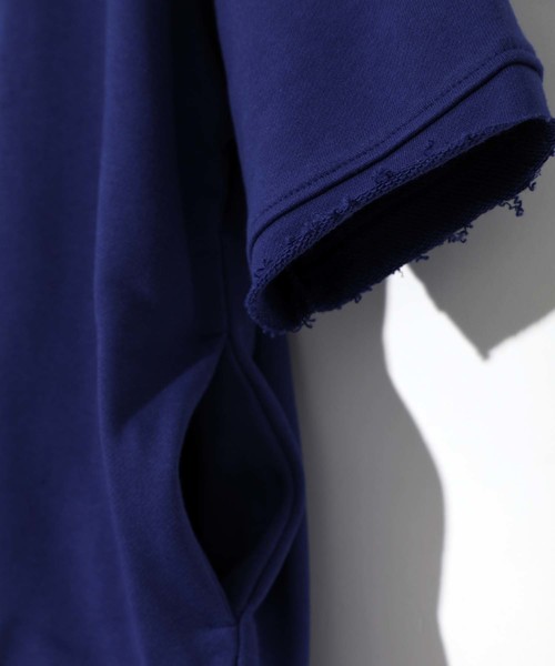STUDIOUS（ステュディオス）の「【STUDIOUS】AZUMAビッグシルエットハーフスリーブスウェットシャツ（スウェット・メンズ・ネイビー/ブラック/ブルー/グレー/ホワイト・1/2/3）」の14枚目の写真
