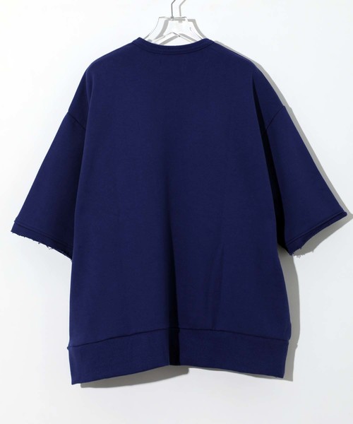 STUDIOUS（ステュディオス）の「【STUDIOUS】AZUMAビッグシルエットハーフスリーブスウェットシャツ（スウェット・メンズ・ネイビー/ブラック/ブルー/グレー/ホワイト・1/2/3）」の13枚目の写真