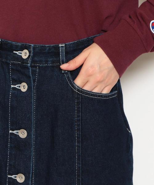 green label relaxing(グリーンレーベルリラクシング)の「SC ステッチ タイト デニム スカート(デニムスカート・レディース・ネイビー/ブラック・38/36)」の11枚目の写真