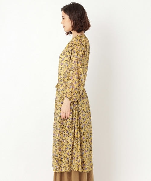 niko and...（ニコアンド）の「オリエンタル前開きワンピース（ワンピース・レディース・ネイビー/イエロー/ボルドー・MEDIUM/LARGE）」の5枚目の写真