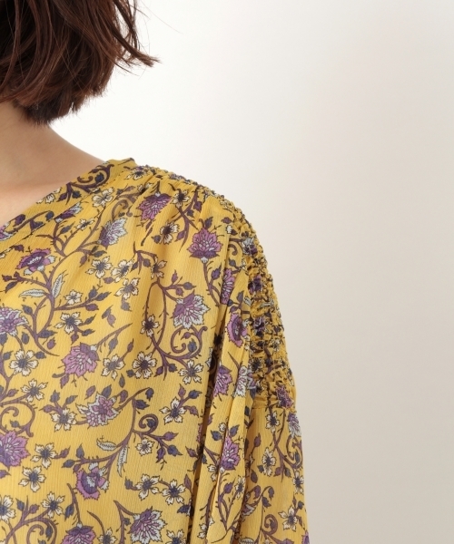 niko and...（ニコアンド）の「オリエンタル前開きワンピース（ワンピース・レディース・ネイビー/イエロー/ボルドー・MEDIUM/LARGE）」の7枚目の写真