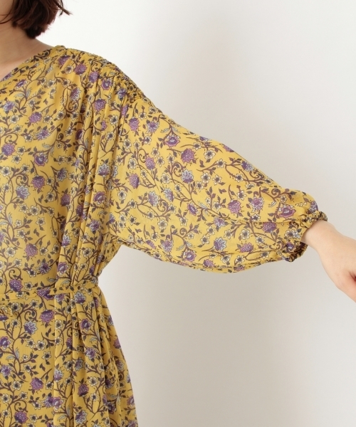 niko and...（ニコアンド）の「オリエンタル前開きワンピース（ワンピース・レディース・ネイビー/イエロー/ボルドー・MEDIUM/LARGE）」の8枚目の写真