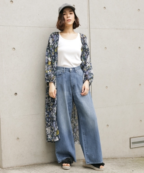 niko and...（ニコアンド）の「オリエンタル前開きワンピース（ワンピース・レディース・ネイビー/イエロー/ボルドー・MEDIUM/LARGE）」の18枚目の写真